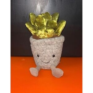 Jellycat Silly Succulent Jade Aloe Plush Plant Retired NWOT